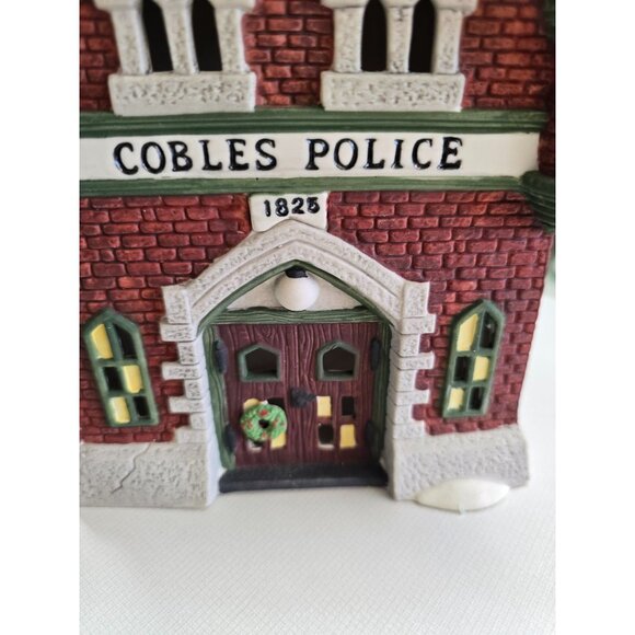 Heritage Village Collection Dickens Village Series Cobles Police Station Handpai - Picture 7 of 11